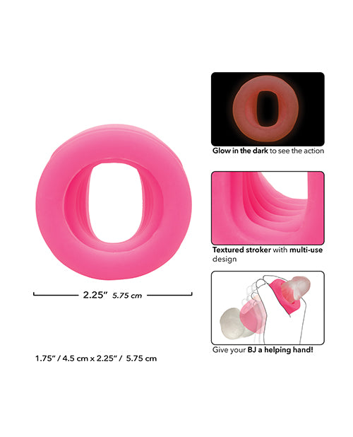 Slop Top Glow in the Dark Filthy Luv Stroker - Pink by Slop Top