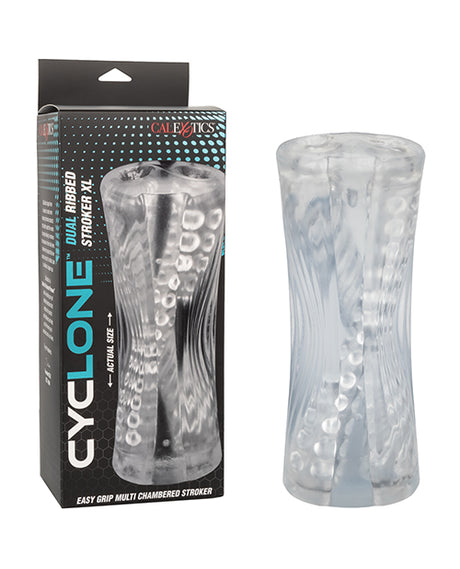 Cyclone Dual Ribbed Stroker XL - Clear by Cyclone