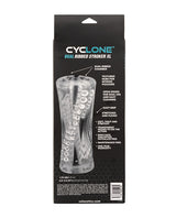 Cyclone Dual Ribbed Stroker XL — Clear