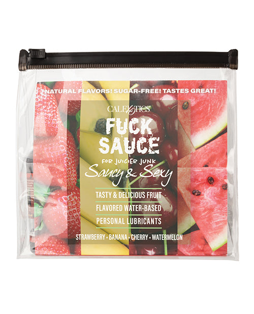 Fuck Sauce Flavored Water Based Personal Lubricant Variety 4 Pack - 2 oz Each by Fuck Sauce