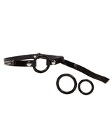 Bound by Diamonds Open Ring Gag — Black