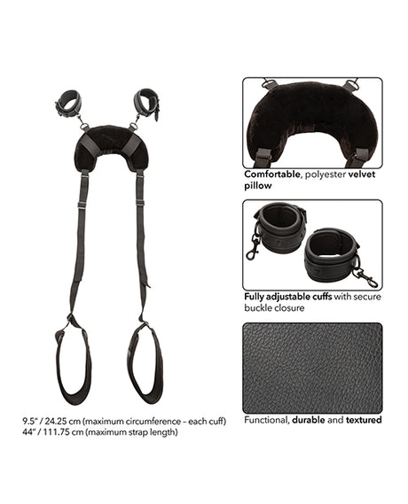 Nocturnal Collection Position Strap w/Pillow - Black by California Exotic Novelties