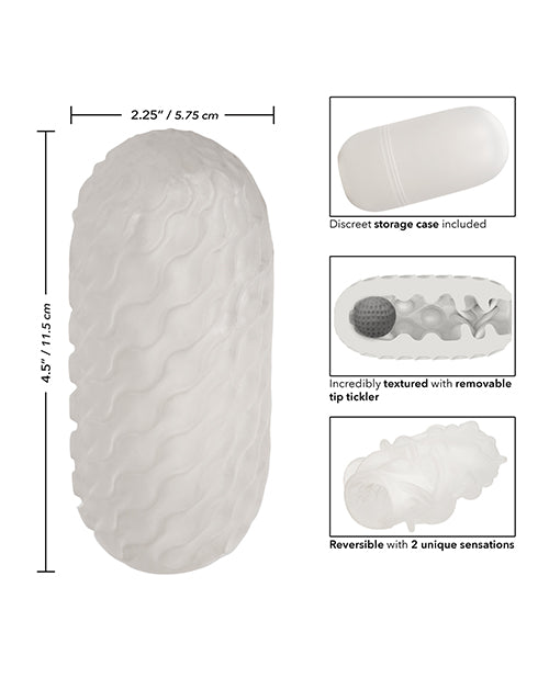 Boundless Reversible Squishy Ball Stroker — Smoke, Removable Ball & Case