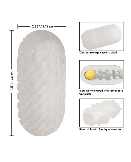 Boundless Reversible Squishy Ball Stroker — Yellow