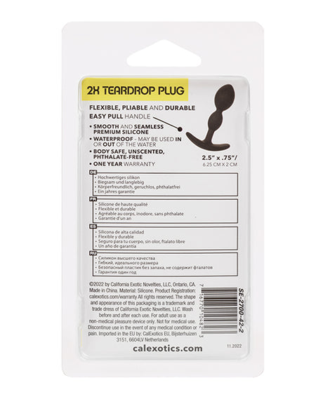 Boundless 2X Teardrop Anal Plug with Pull Handle