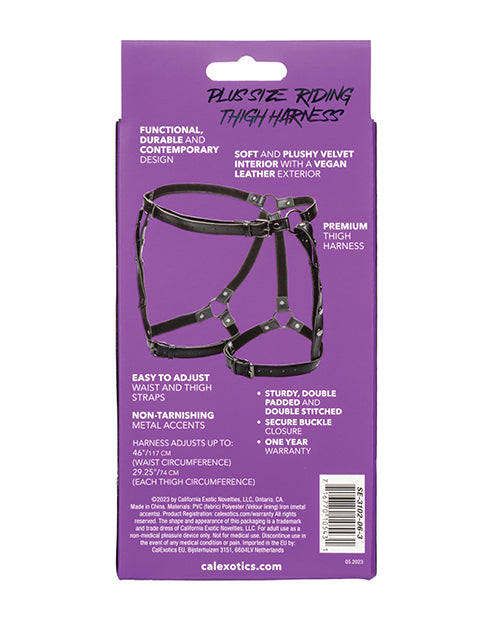 Euphoria Collection Plus Size Riding Thigh Harness by Euphoria