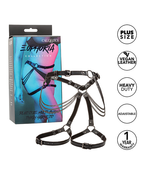 Euphoria Collection Plus Size Multi Chain Thigh Harness by Euphoria