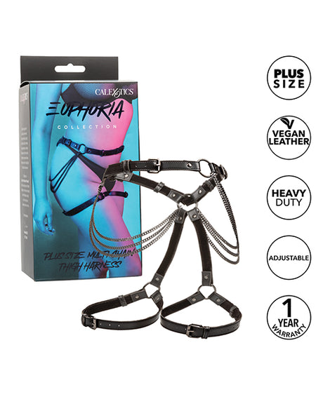 Euphoria Collection Plus Size Multi Chain Thigh Harness by Euphoria