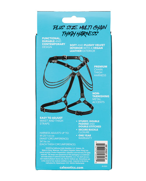 Euphoria Collection Plus Size Multi Chain Thigh Harness by Euphoria