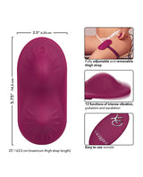 Dual Rider Remote Control Grinder with Adjustable Thigh Strap, Magenta