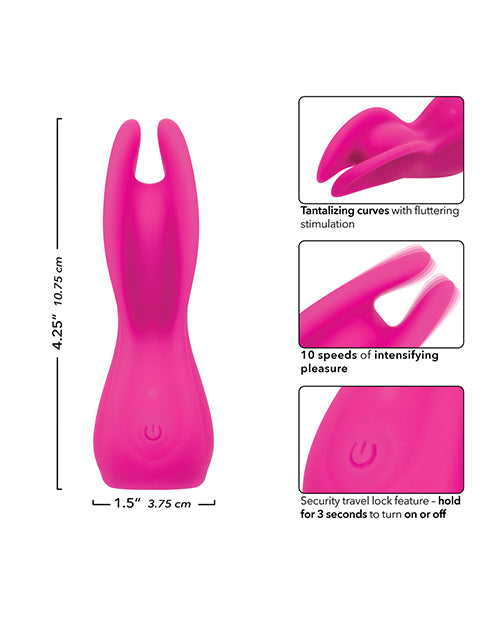 Cascade Flutter Stimulator, Pink — 10-Speed Rechargeable