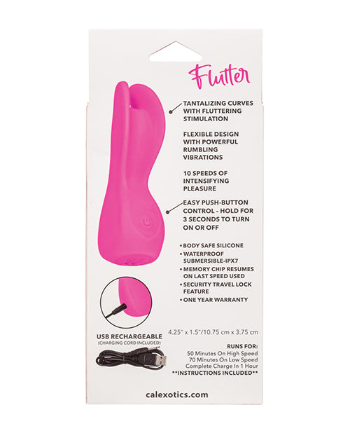 Cascade Flutter Stimulator, Pink — 10-Speed Rechargeable