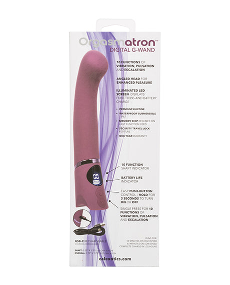 Orgasmatron Digital G‑Wand Vibrator — Purple