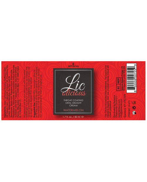 Lic O Licious Oral Delight Cream — Watermelon 1.7 oz