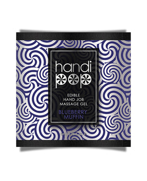 Handipop Hand Job Massage Gel Single Use Packet - 6 ml Blueberry Muffin by Handipop