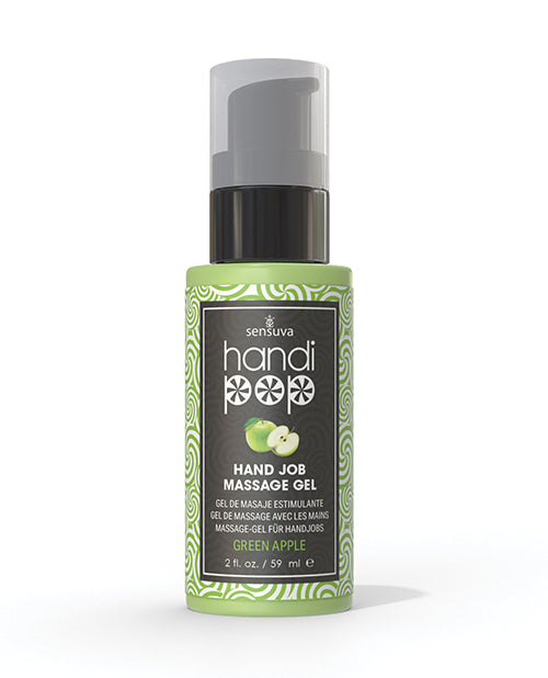 Handipop Hand Job Massage Gel - 2 oz Bottle Green Apple by Handipop