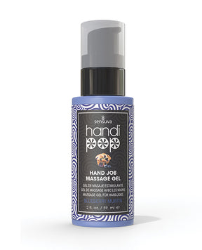 Handipop Hand Job Massage Gel - 2 oz Bottle Blueberry Muffin by Handipop