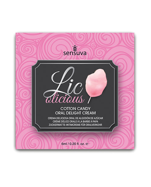 Lic O Licious Oral Delight Cream - 6 ml Packet Cotton Candy by Lic O Licious