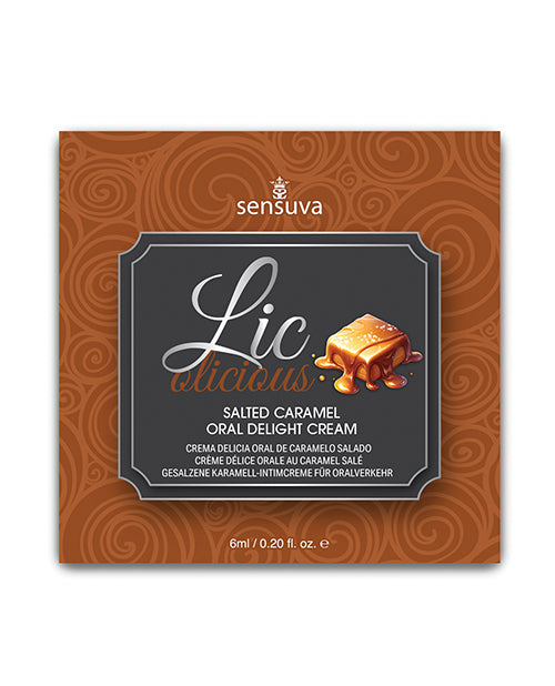 Lic O Licious Oral Delight Cream - 6 ml Packet Salted Caramel by Lic O Licious