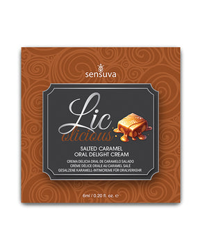 Lic O Licious Oral Delight Cream - 6 ml Packet Salted Caramel by Lic O Licious