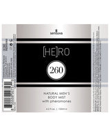 Sensuva Hero 260 Male Body Mist - 4.2 oz by Hero 260