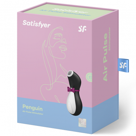 Satisfyer Penguin Air-Pulse Clitoral Stimulator — Black/White - SAT-PROBKWH