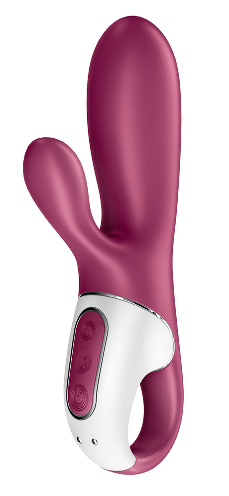 Satisfyer Hot Bunny Warming Vibrator — Purple, 6.8" - SAT-4001678
