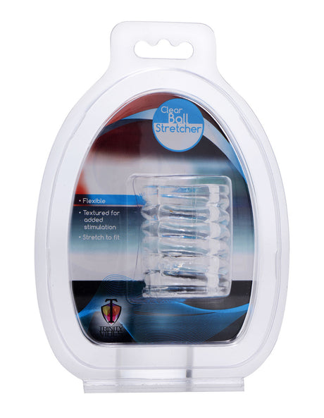 XR Brands Spiral Ball Stretcher — Clear, Flexible - TV-AC759