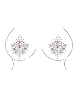 Shots Bliss Open Cup Strappy Teddy w/Jewelry Pasties Multi O/S by Le Desir by Shots