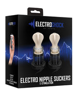 Shots Electroshock Nipple Suckers - Clear by Electroshock