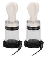 Shots Electroshock Nipple Suckers - Clear by Electroshock