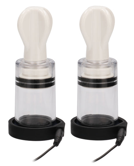Shots Electroshock Nipple Suckers - Clear by Electroshock