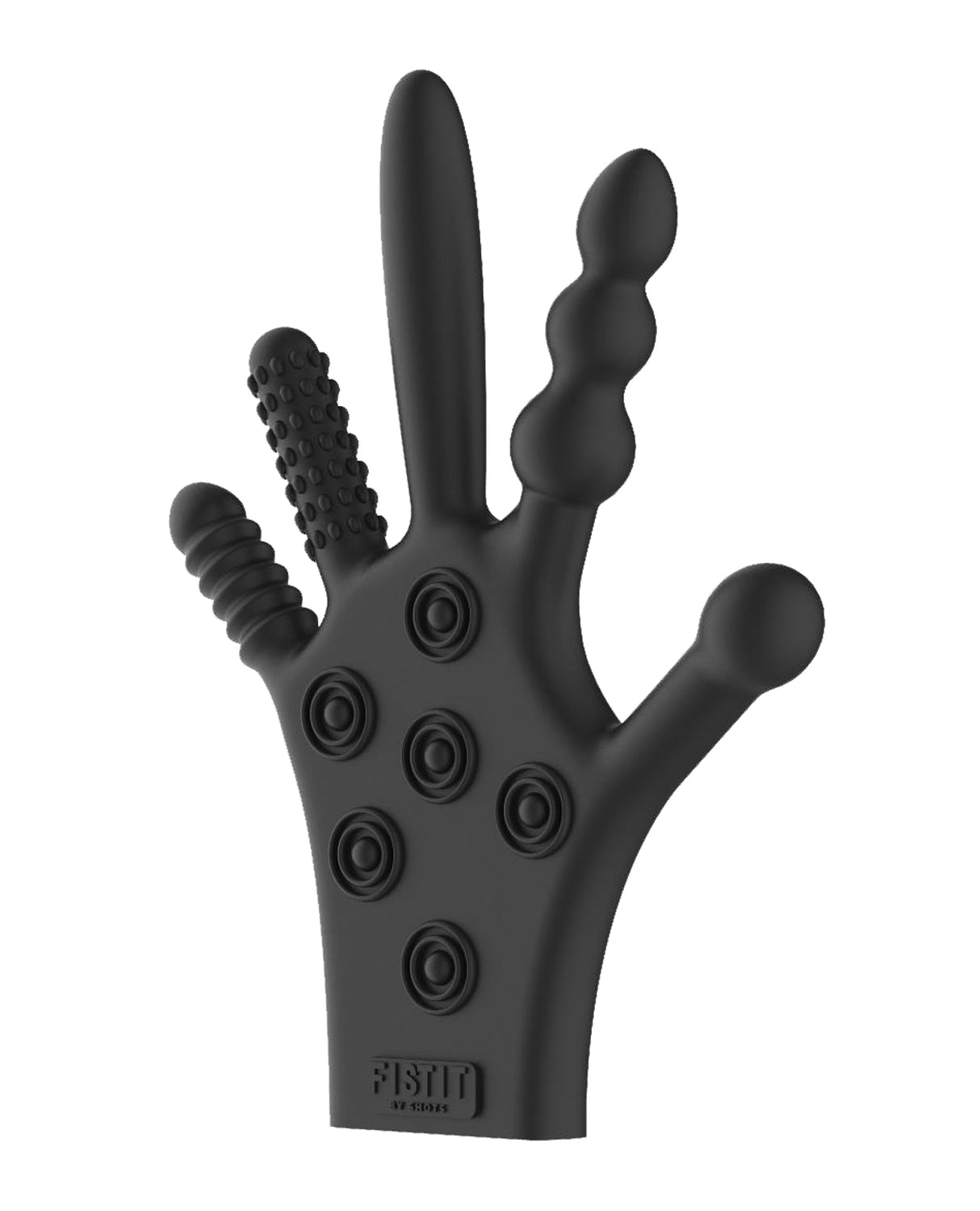 Shots Fistit Silicone Stimulation Glove - Black by Fist It