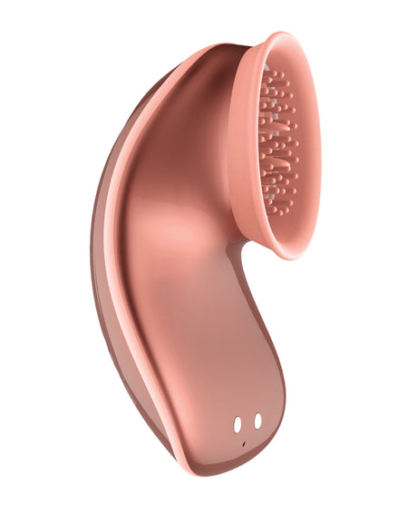 Shots Twitch Innovation Hands Free Clitoral Stimulator - Rose Gold by Twitch