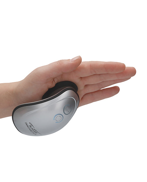Shots Twitch Innovation Hands Free Clitoral Stimulator - Silver by Twitch