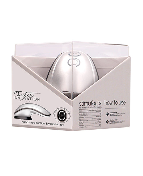Shots Twitch Innovation Hands Free Clitoral Stimulator - Silver by Twitch