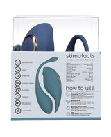 Shots Twitch 2 Vibrator w/Remote Control Vibrating Egg - Blue Grey by Twitch