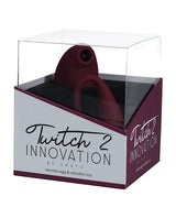 Shots Twitch 2 Vibrator w/Remote Control Vibrating Egg - Burgundy by Twitch
