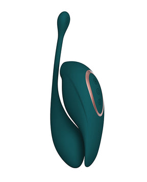 Shots Twitch 2 Vibrator w/Remote Control Vibrating Egg - Forest Green by Twitch