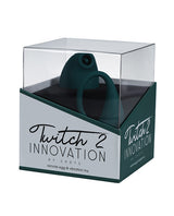 Shots Twitch 2 Vibrator w/Remote Control Vibrating Egg - Forest Green by Twitch