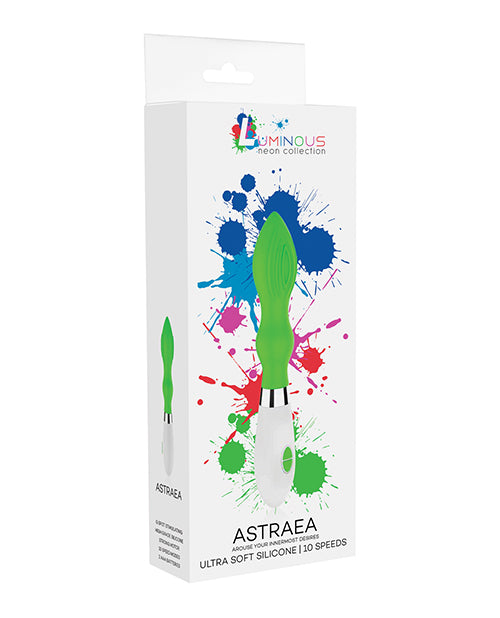 Shots Luminous Astraea Silicone 10 Speed Vibrator - Green by Luminous