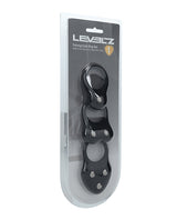 Shots Levelz Silicone Training Cock Ring Set of 3 - Black by Levelz