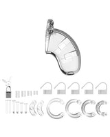 Shots Man Cage Chastity 3.5" Cock Cage Model 1 - Clear by Man Cage