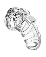 Shots Man Cage Chastity 3.5" Cock Cage Model 2 - Clear by Man Cage