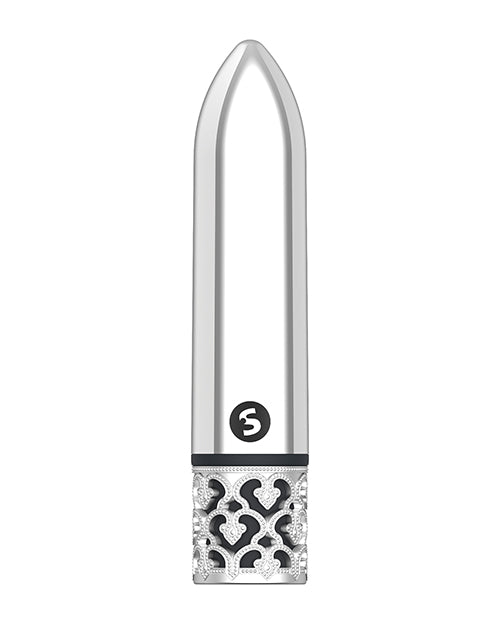 Shots Royal Gem Glamour Rechargeable Bullet - Silver by Royal Gem