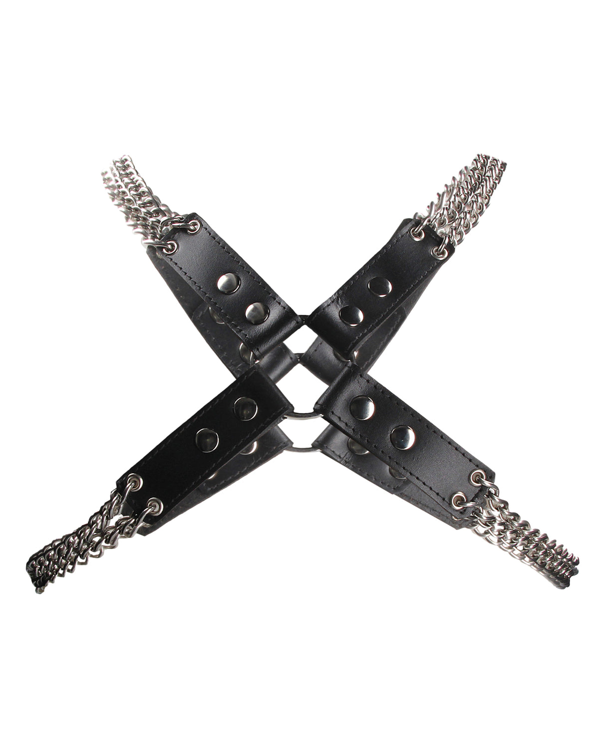 Shots Uomo Chain & Chain Harness - Black by Ouch Uomo