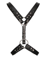 Shots Uomo Men's Harness w/Metal Bit - Black by Ouch Uomo