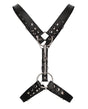 Shots Uomo Men's Harness w/Metal Bit - Black by Ouch Uomo