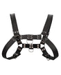 Shots Uomo Chest Bulldog Harness Large/XLarge - Black by Ouch Uomo