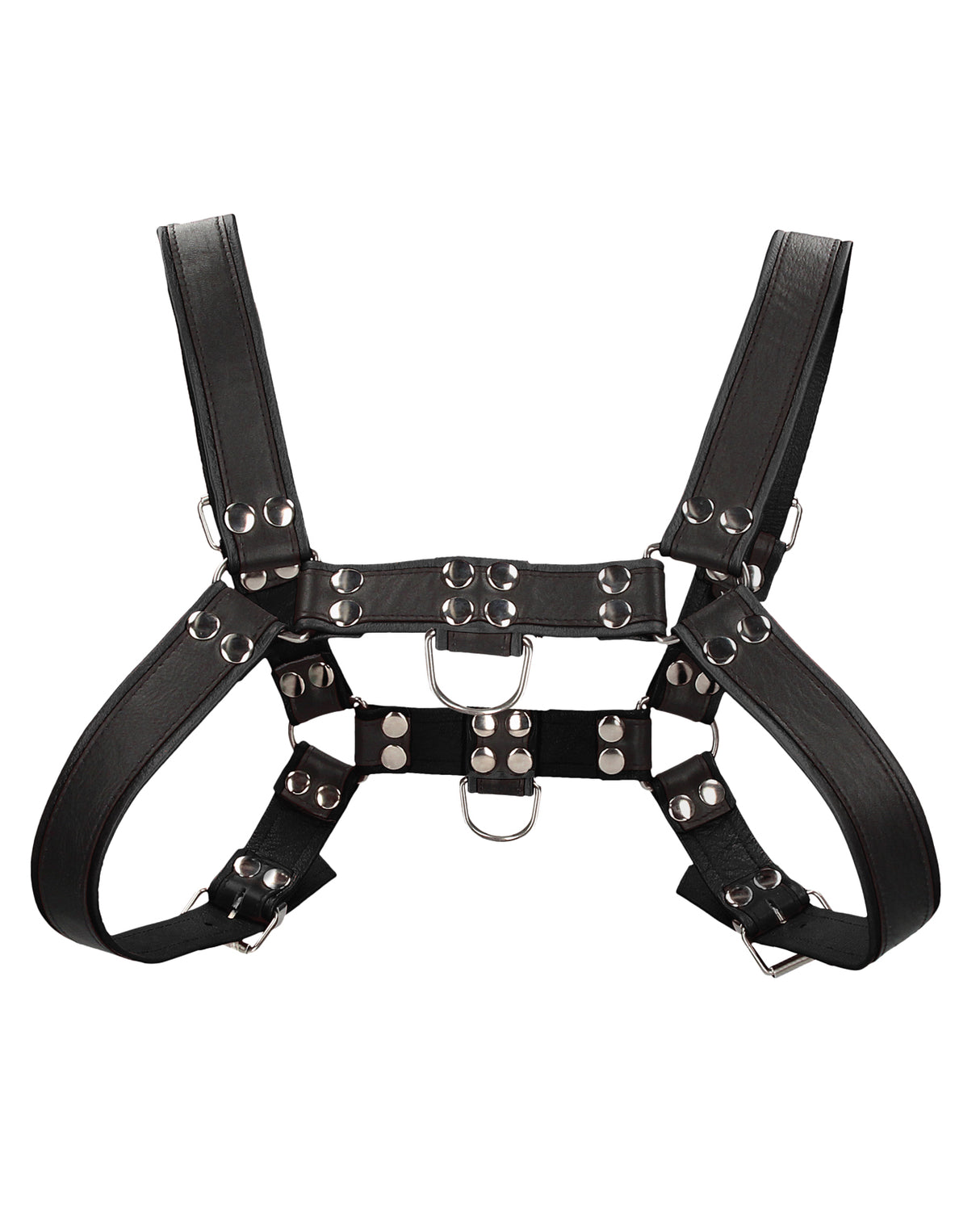 Shots Uomo Chest Bulldog Harness Small/Medium - Black by Ouch Uomo